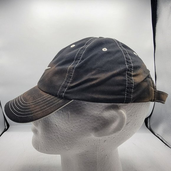 Nike Golf Hat Cap Distressed Black White Embroidered Adult Golfer Golfing main image 7